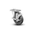 Casters Wheels & Industrial Handling Albion Institutional Caster Swivel with Brake 3-1/2in Dia. 300 Lb. Cap. - DCXS03X31-SF